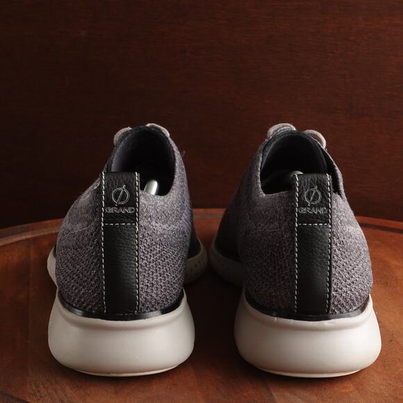 Cole Haan Oxford Men SZ 12M Gray ZeroGrand Stitchlite Wingtip Comfort Dress Shoe - Picture 6 of 14